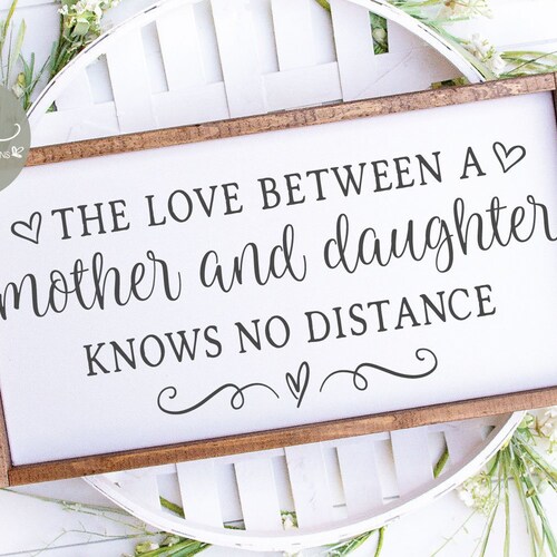 The Love Between A Mother and Daughter Knows No Distance Etsy