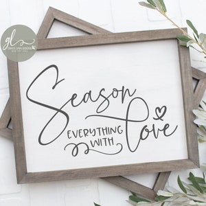 Staffel Alles mit Liebe-Küche digitale Cut File-SVG, DXF & PNG