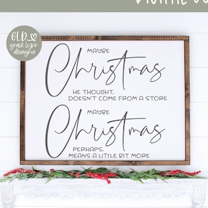 Misschien kerst waarvan hij dacht dat het niet uit de winkel komt - digitaal kerstsnijbestand - svg, dxf, png en eps