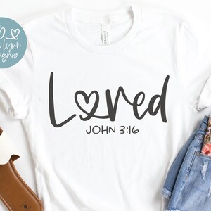 Amado - Juan 3:16 - Archivo digital de corte de las Escrituras - SVG, DXF, PNG, EPS