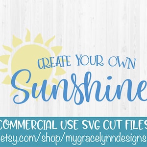 Créez votre propre soleil - été - fichier de coupe SVG