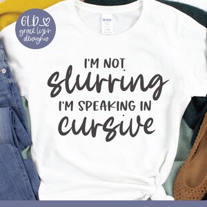 Ich spreche nicht in Schreibschrift - Lustige Digital Cut Datei - svg, dxf, png, eps