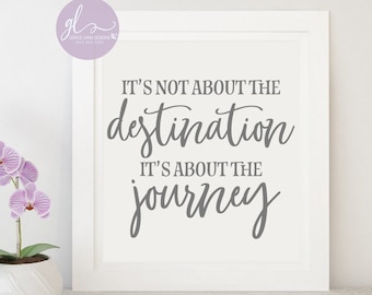 It's Not About The Destination It's About The Journey - Digital Cut File - SVG, DXF & PNG