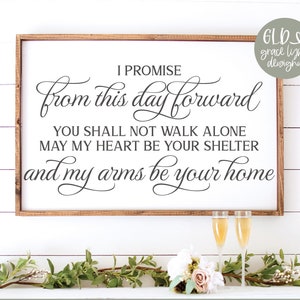 Von diesem Tag nach vorne SVG | Hochzeit Zitat | Hochzeit svg | Hochzeit Zeichen | Hochzeit Zitat | Liebes-Zitat SVG