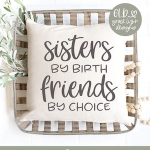 Hermanas de nacimiento, amigas por elección - Archivo de corte digital - SVG, DXF, PNG, EPS