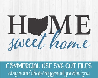 Download Home Sweet Home Michigan SVG Cut File | Etsy