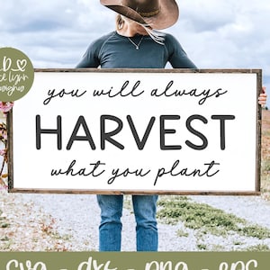 Siempre cosecharás lo que plantas SVG / Cita de otoño SVG / Cita de otoño SVG / Cita de cosecha SVG / Versículo bíblico de otoño SVG