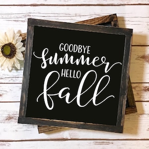 Auf Wiedersehen Sommer Hallo Herbst - SVG Schnittdatei - Herbst SVG