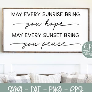 Che ogni alba ti porti speranza. Che ogni tramonto ti porti pace. / Citazione ispiratrice / Citazione ispiratrice / Citazione motivazionale / Citazione sulla fede.