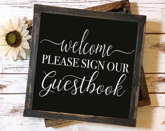 Welcome Please Sign Our Guestbook - SVG Cut File - Wedding SVG