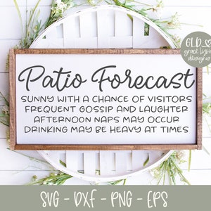 Pronóstico del patio - Archivo digital de corte para patio (svg, dxf, png y eps)