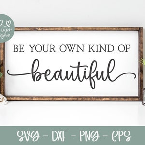 Wees je eigen soort mooie svg | Inspirerend citaat | Inspiratie-svg | Positiviteitscitaat