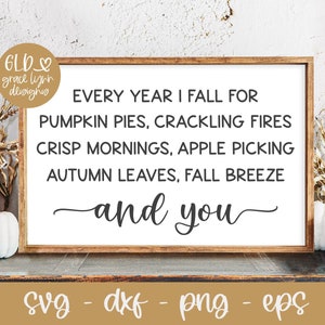 Every Year I Fall For Quote svg | Fall Quote svg | Autumn svg quote | Autumn Quote svg | Inspirational Fall Sign svg | Fall Activities Quote