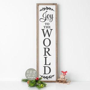 Alegría para el mundo - Archivo de corte digital navideño (svg, dxf, png y eps)