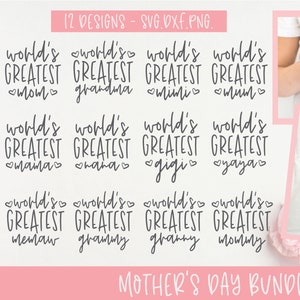 Weltweit größtes Bundle - Muttertags-Digitale Schnitt-Datei - SVG, DXF & PNG