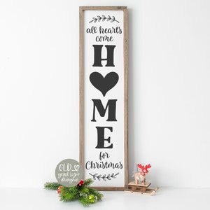 All Hearts Come Home For Christmas - Kerstmis digitaal snijbestand - svg, dxf, png en eps