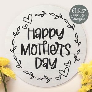 Fijne Moederdag - Moederdag SVG | Citaten voor Moederdag | Moederdagcadeaus | Digitaal SVG-snijbestand
