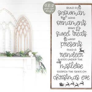 Build A Snowman Hang Ornaments - digitaal kerstsnijbestand - svg, dxf, png en eps