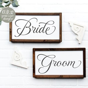 Braut und Bräutigam - Hochzeit Digital Cut Files - svg, dxf, png & eps