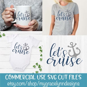 Croisière - été, vie à la plage, ancre - fichier de coupe SVG