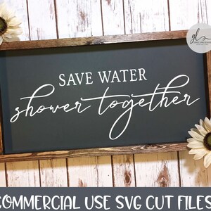Waterdouche samen opslaan - badkamer digitaal snijbestand - SVG, DXF en png