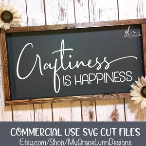 Craftiness is geluk - Crafting Cut-bestand - SVG, DXF en png