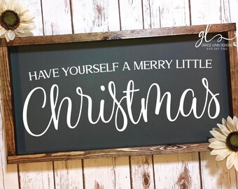 Have Yourself A Merry Little Christmas - Christmas Digital Cutting File - SVG, DXF & PNG