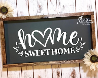 Home Sweet Home - Digital Cutting File - SVG, DXF & PNG