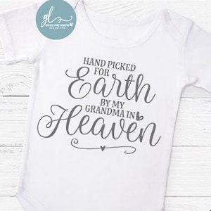 Met de hand geplukt voor aarde door My Grandma In Heaven - digitaal snijbestand - SVG, DXF en png