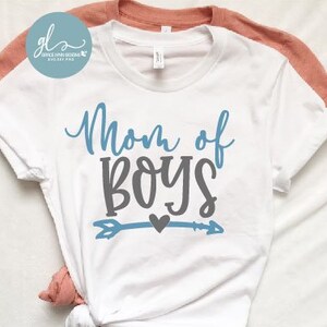 Mom Of Boys - Mom Life digitaal snijbestand - SVG, DXF en png
