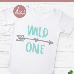 Wild One - digitaal snijbestand eerste verjaardag - SVG, DXF en png