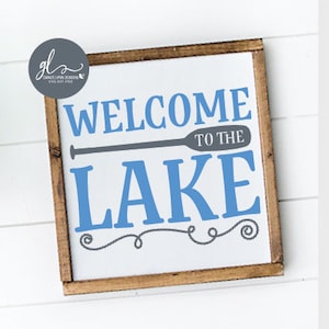 Benvenuti al lago - File di taglio digitale - SVG, DXF e PNG