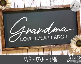 Love Grandma Svg Etsy