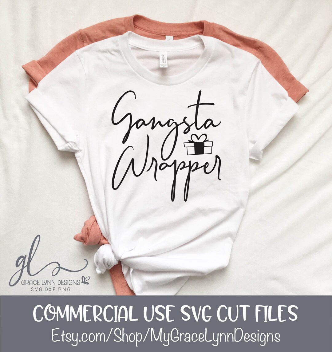Gangsta Wrapper - Christmas Digital Cutting File - SVG, DXF & PNG - Etsy