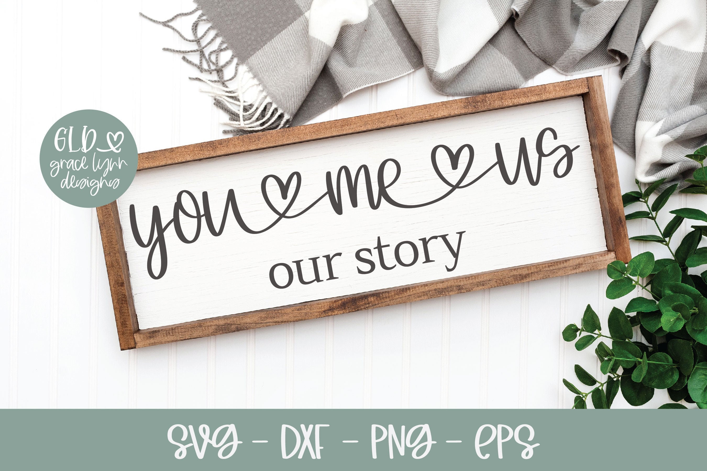 You Me Us - Our Story - Wedding Digital Cut File - svg, dxf, png & eps