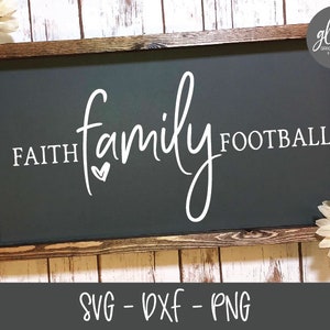 Football familial Faith - fichier numérique - SVG, DXF et PNG