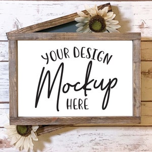 Wood Sign Mockup - Digital Mock Up