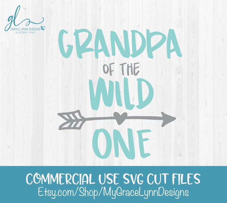 Download Grandpa of the Wild One First Birthday Cutting File SVG | Etsy