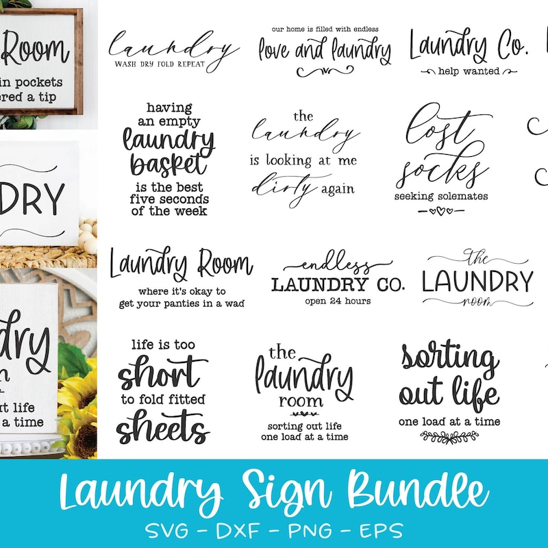 Laundry Room Signs - Etsy