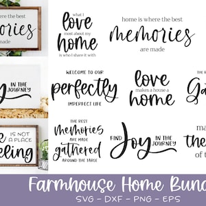 Home Sign svg Bundle | Farmhouse Quotes svg Bundle | Family Sign svg Bundle. Farmhouse Sign svg | Family Quotes | Home Sign Quotes