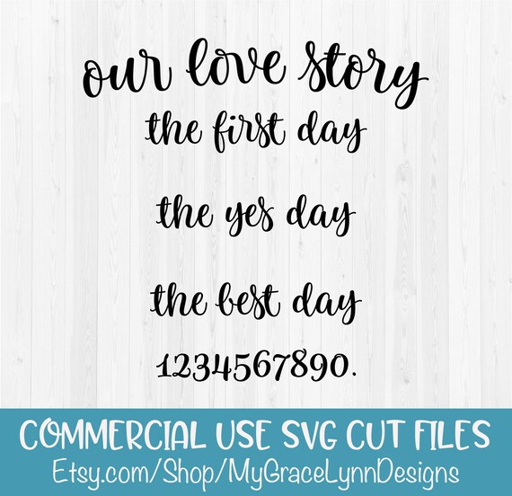 Download Our Love Story The First Day The Yes Day The Best Day Etsy