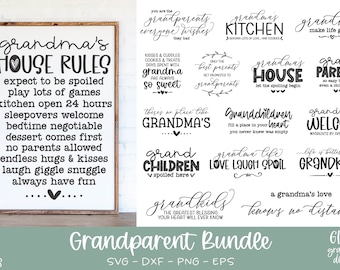 Grandparent Bundle | Grandma SVG Bundle | Grandparent SVGs | Grandparent Sign Designs | Grandma Quotes