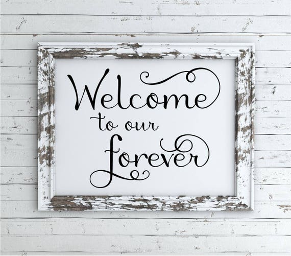 Download Welcome To Our Forever Svg Cut File Wedding Svg Etsy
