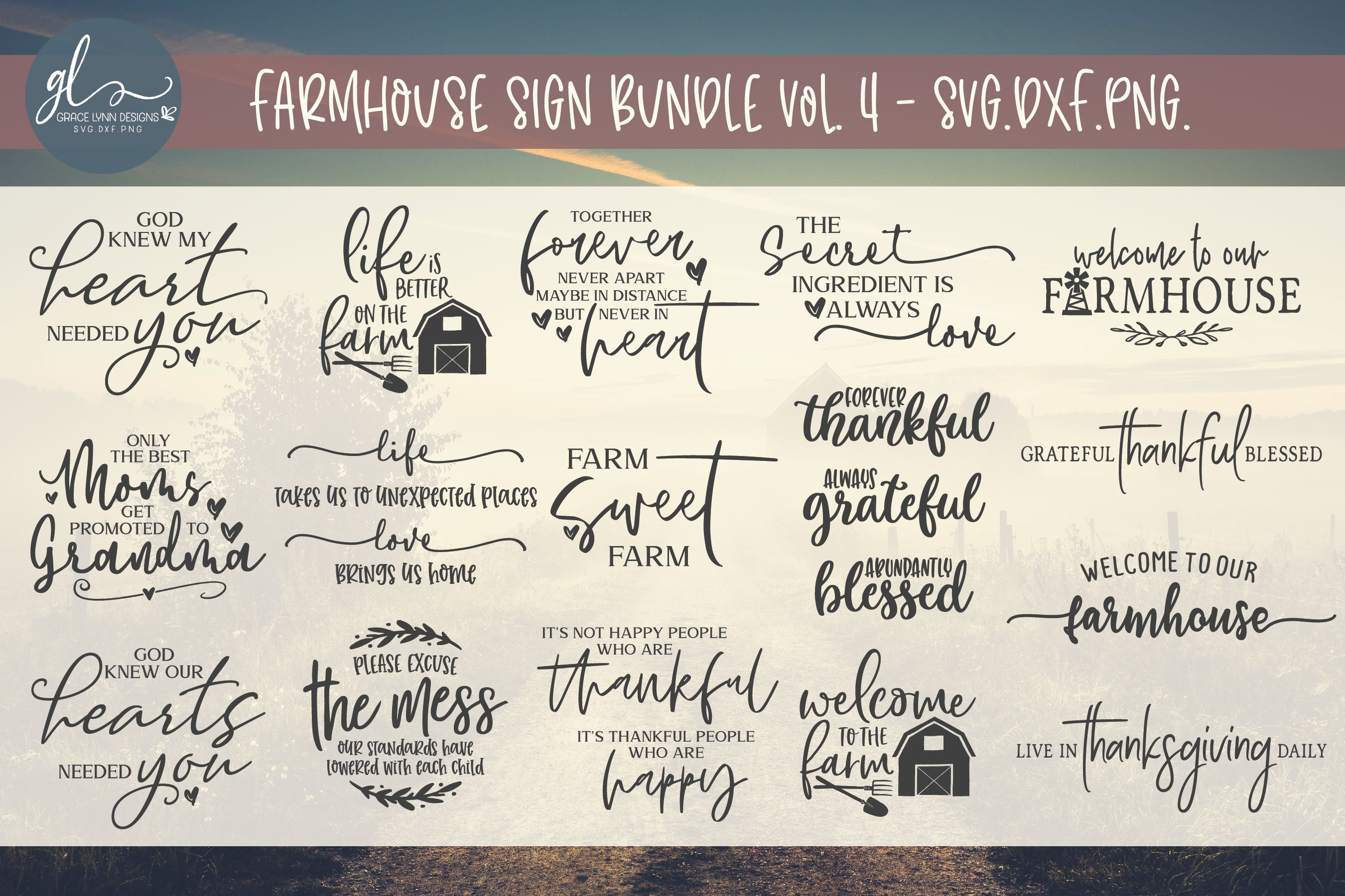 Family Sign Svg Bundle | Farmhouse Quotes Svg Bundle | Family Quote Svg ...