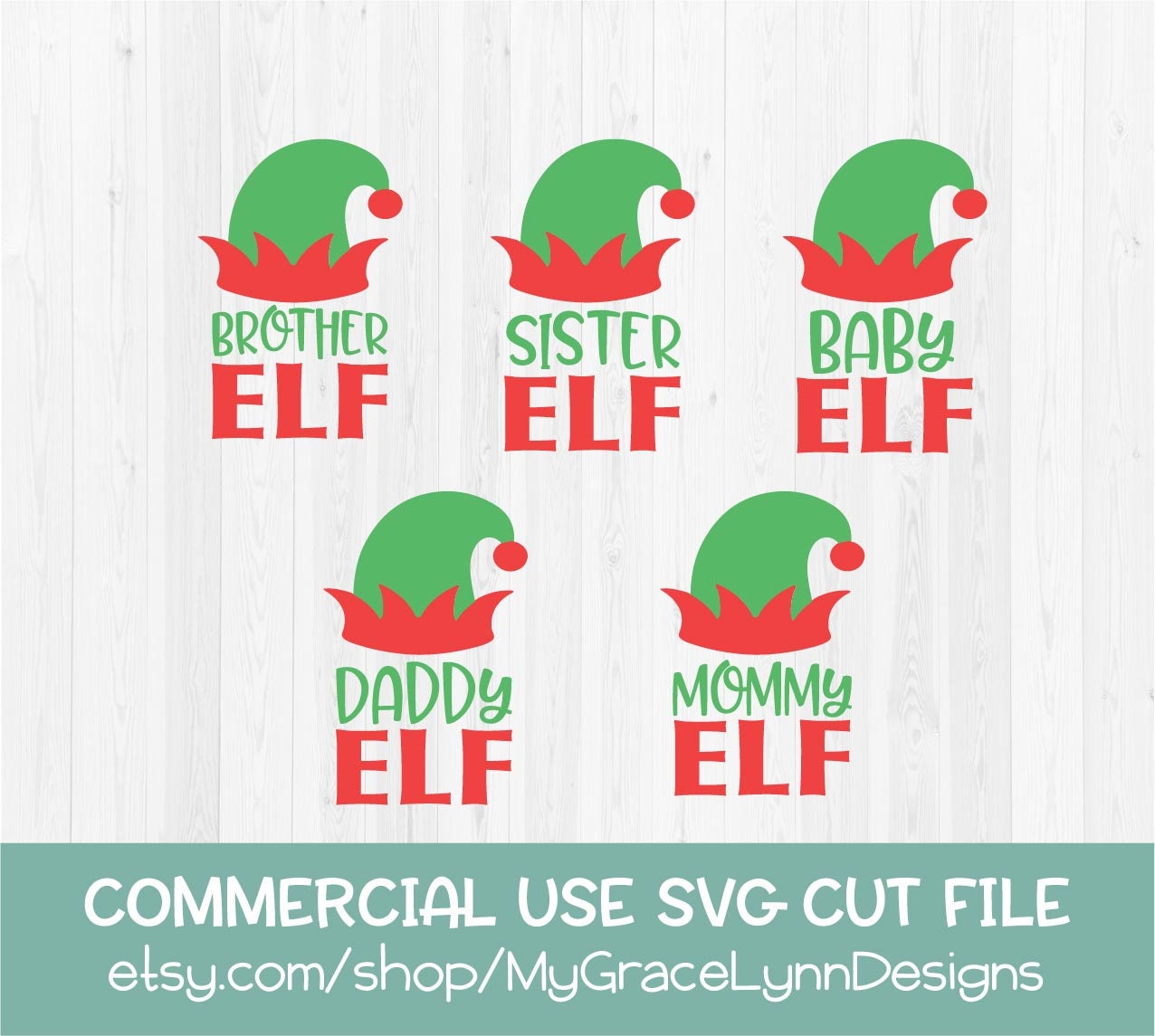 Download Elf Family Brother Sister Baby Mommy Daddy Elf Svg Etsy