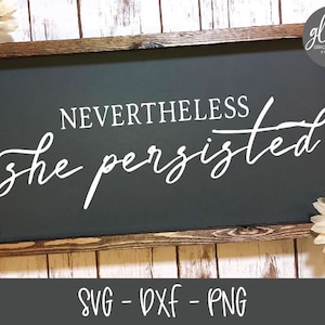 Niettemin hield ze stand - digitaal snijbestand - SVG, DXF en png