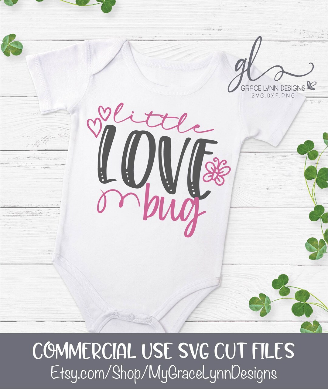 Little Love Bug - Valentine's Day Cut File - SVG, DXF & PNG - Etsy