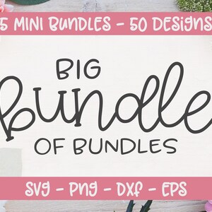 Grote bundel bundels - 50 digitale snijbestanden - svg, dxf, png en eps