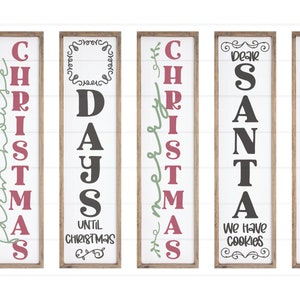 Huge Christmas Sign Bundle - 30 Vertical Christmas Designs DIGITAL Cut ...