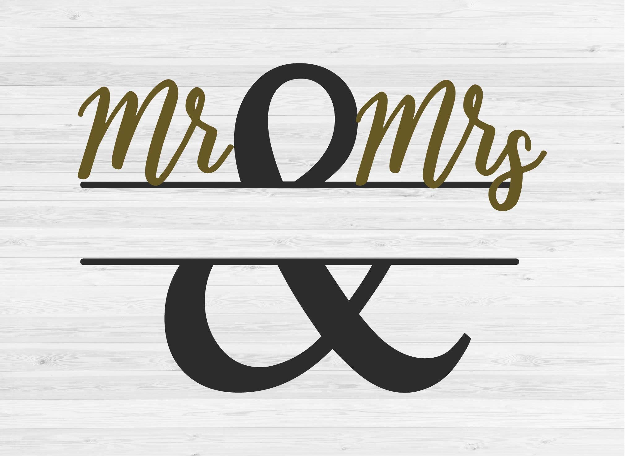 Download Mr. & Mrs. Wedding Sign SVG SVG Cut File | Etsy